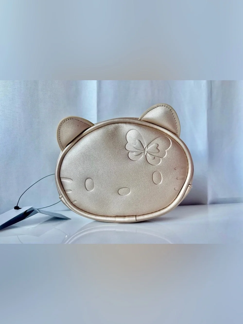 Anna Sui x Hello Kitty Japan Exclusive Limited Edition Gold Pouch Bag NWT